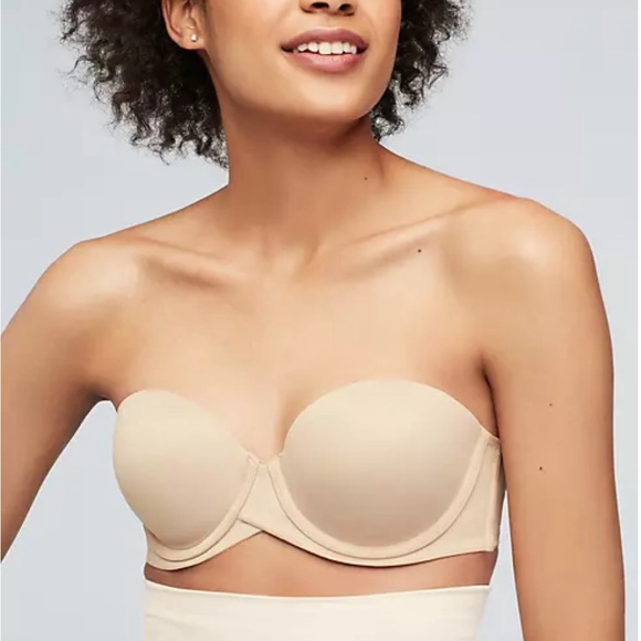 NWT Maidenform White Ultimate Stay Put, Stay Up Power Band Strapless Bra Sz 36D - Picture 16 of 16